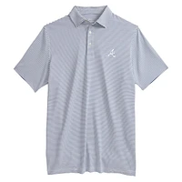 Men's Vineyard Vines  Navy Atlanta Braves Bradley Stripe Polo