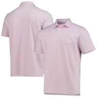 Men's Vineyard Vines Pink/White Atlanta Braves Bradley Stripe Polo