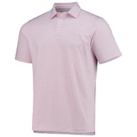 Polo à rayures Bradley Atlanta Braves Vineyard Vines rose/blanc pour homme