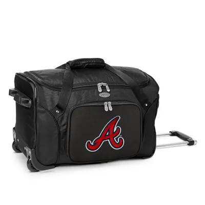 Atlanta Braves MOJO 22" 2-Wheeled Duffel Bag - Black