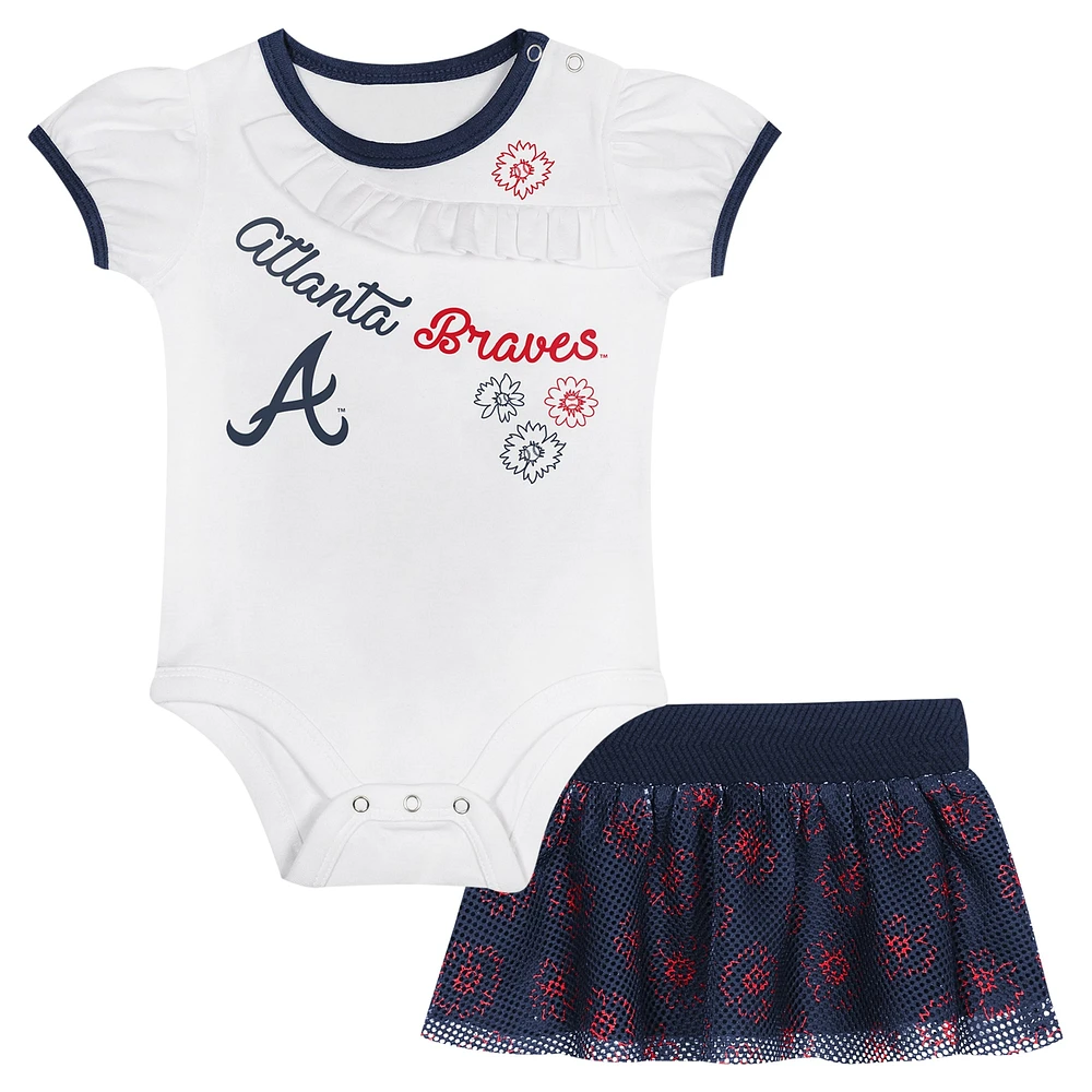 Newborn & Infant Atlanta Braves Sweet Bodysuit Skirt Set