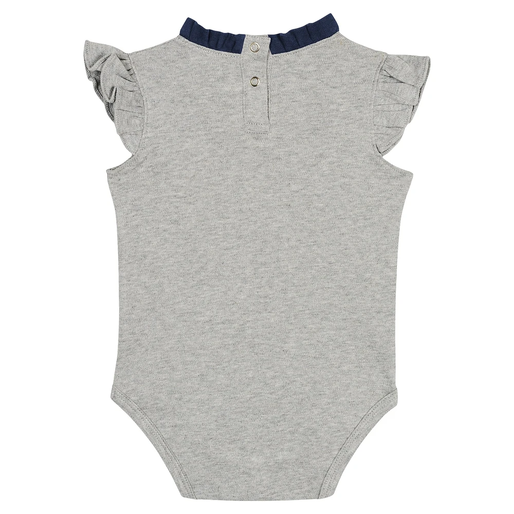 Newborn & Infant Fanatics Navy/Gray Atlanta Braves Two-Pack Fan Bodysuit Set