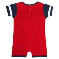 Newborn & Infant Fanatics Red Atlanta Braves Fast Pitch Romper