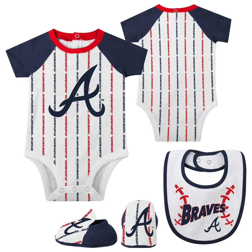 Atlanta Braves Baby Girl Onesie Bundle