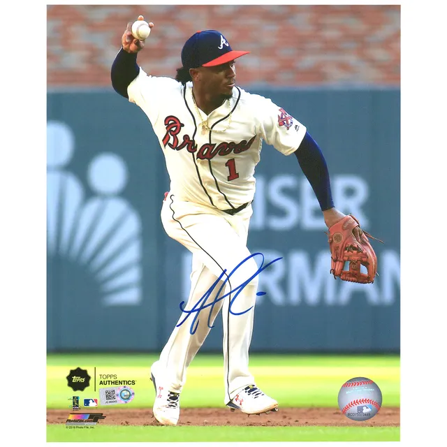 Lids Ozzie Albies Atlanta Braves Autographed Topps Rawlings Baseball
