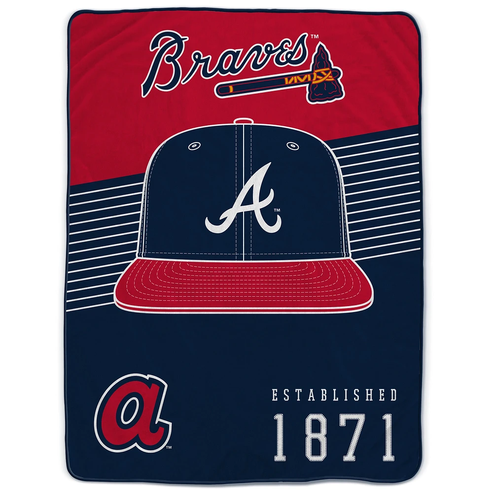 Pegasus Atlanta Braves 60” x 80” Hat Stripes Throw Blanket