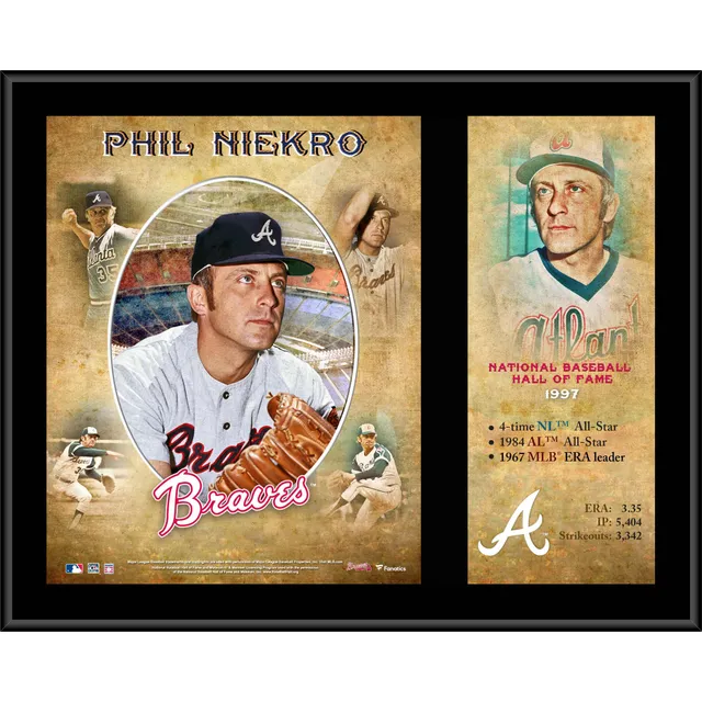 Lids Phil Niekro Atlanta Braves Fanatics Authentic Framed 15 x 17