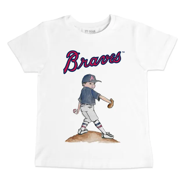 Lids Atlanta Braves Tiny Turnip Toddler Shark Logo T-Shirt - White