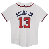 Preschool Nike Ronald Acuña Jr. White Atlanta Braves Home Game Jersey