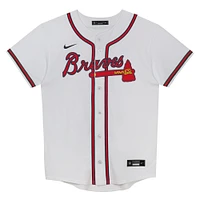 Preschool White Atlanta Braves Home Blank Replica Jersey