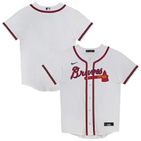 Preschool White Atlanta Braves Home Blank Replica Jersey