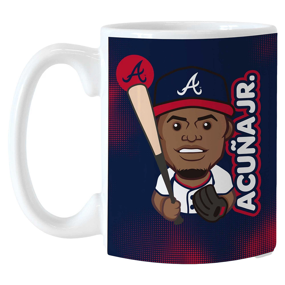 Ronald Acuña Jr. Atlanta Braves 15oz. Tasse de caricature de joueur