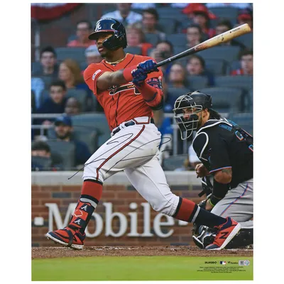 Lids Ronald Acuna Jr. Atlanta Braves Fanatics Authentic Autographed 11 x  14 Celebration Spotlight Photograph