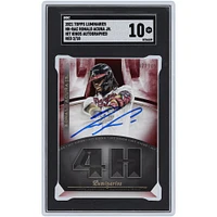 Ronald Acuna Jr. Atlanta Braves Autographié 2021 Topps Luminaries Hit Kings Rouge #HK-RAC #2/10 SGC Authentifié 10 Carte