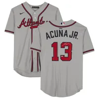 Atlanta Braves Nike Official Replica Home Jersey - Mens with Acuna