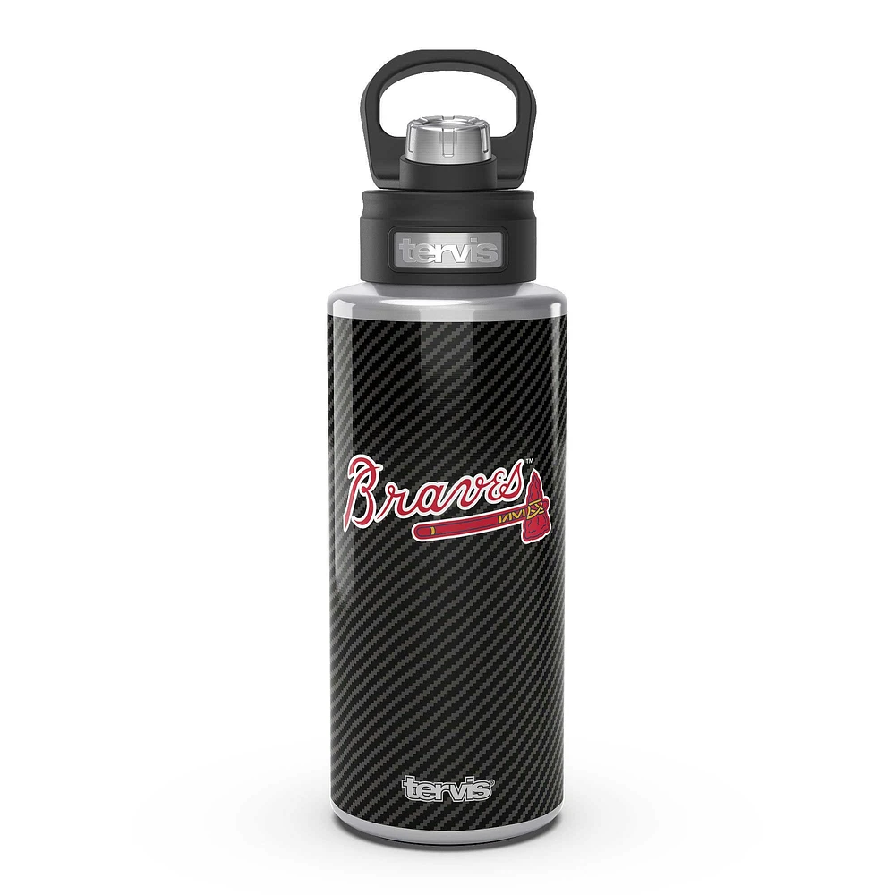 Tervis Atlanta Braves 32oz. Carbon Fiber Wide Mouth Water Bottle