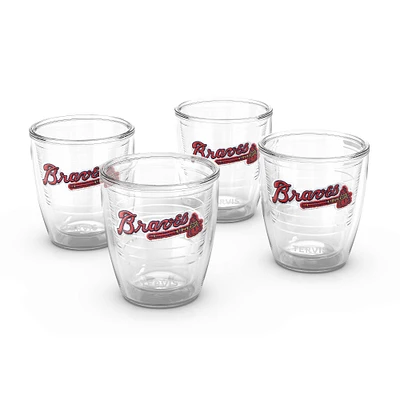 Tervis Atlanta Braves paquet de quatre 12oz. Ensemble de gobelets emblème