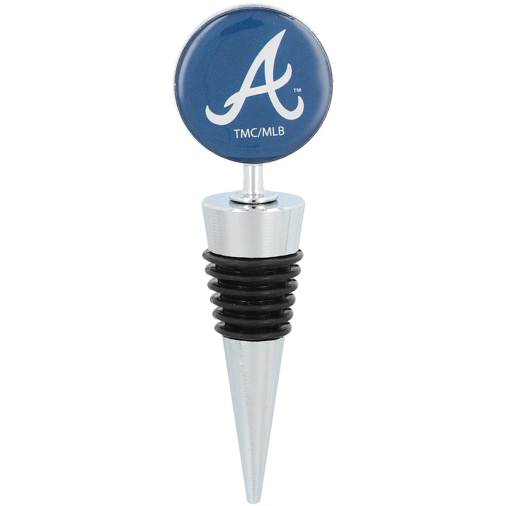 The Memory Company Atlanta Braves 15oz. Stemless Tumbler With Wine Bottle Stopper