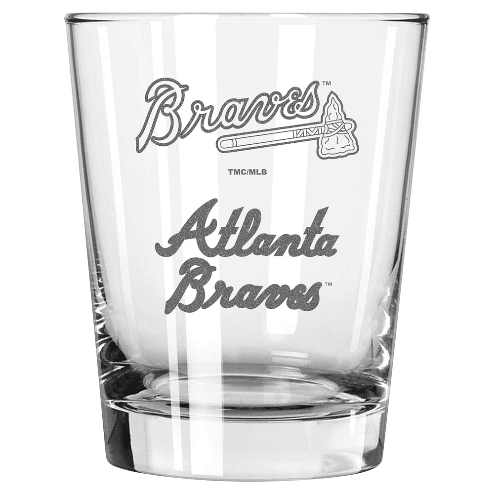 The Memory Company Atlanta Braves 2-Pack 15oz. Double Old Fashioned Glass Set