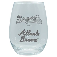 The Memory Company Atlanta Braves 2-Pack 15oz. Stemless Wine Glass Set