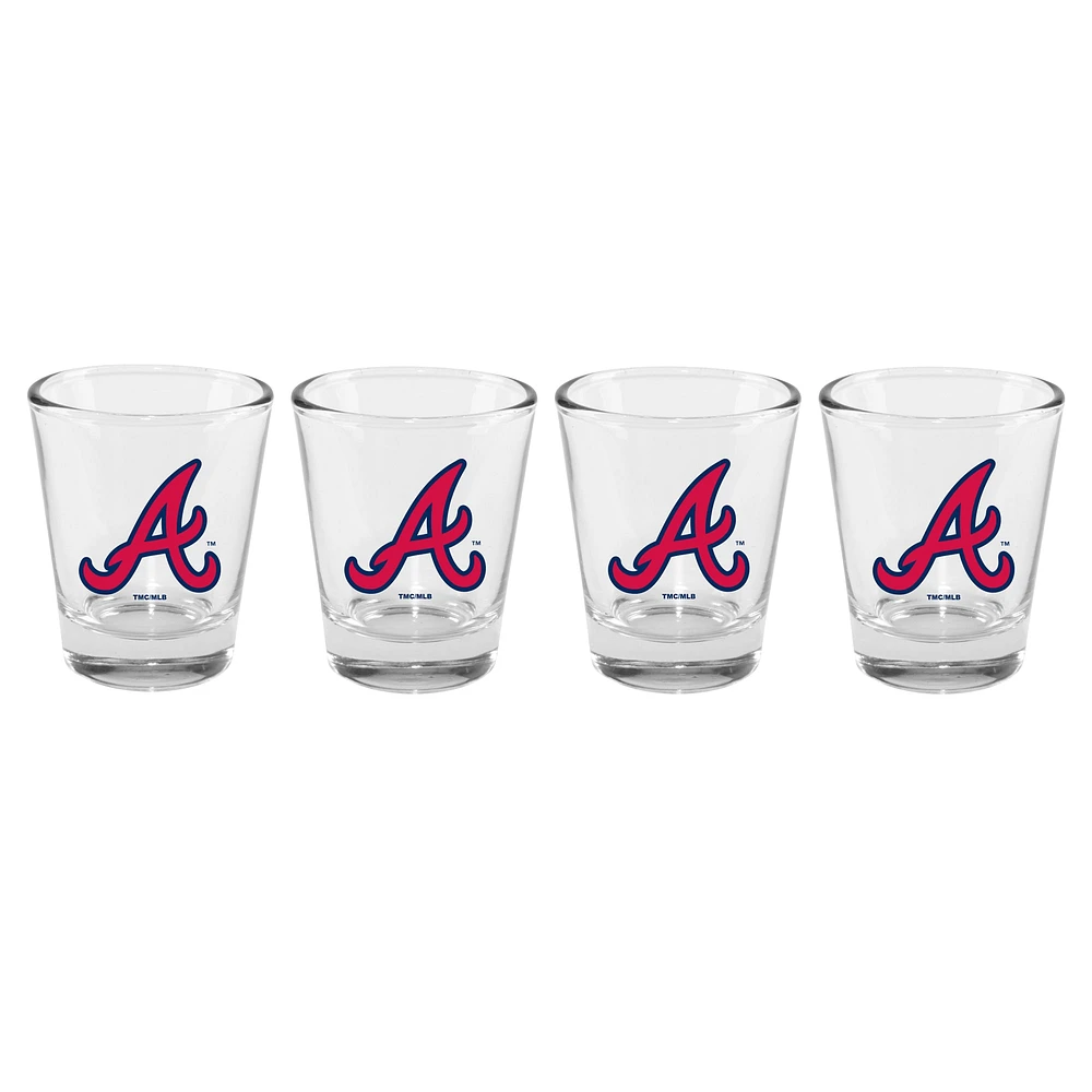 The Memory Company Atlanta Braves 4-Pack 2oz. Shot Glass Set