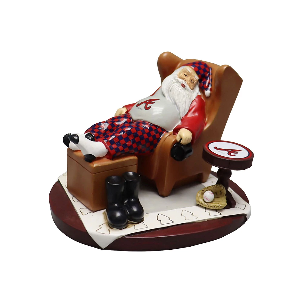 The Memory Company Atlanta Braves Resting Santa Figurine