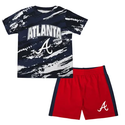 Lids Atlanta Braves Preschool Groundout Baller Raglan T-Shirt