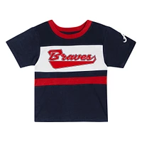 Ensemble t-shirt et short bleu marine pour tout-petits des Braves d'Atlanta Bonus Ball