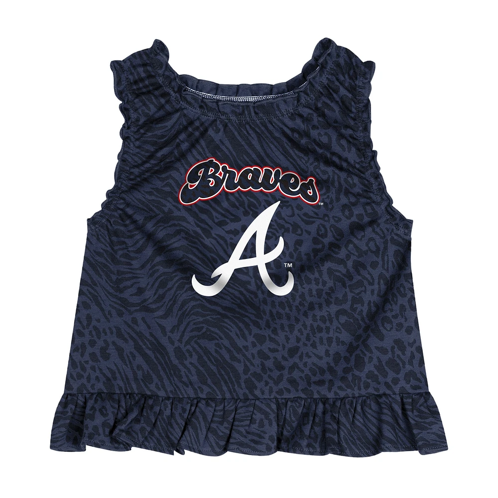 Toddler  Navy Atlanta Braves Playground Dress