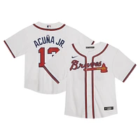 Toddler Nike Ronald Acuña Jr. White Atlanta Braves  Game Jersey