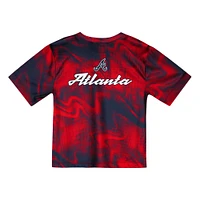 Toddler Red/Black Atlanta Braves Pinch Hitter Infielder T-Shirt & Shorts Set
