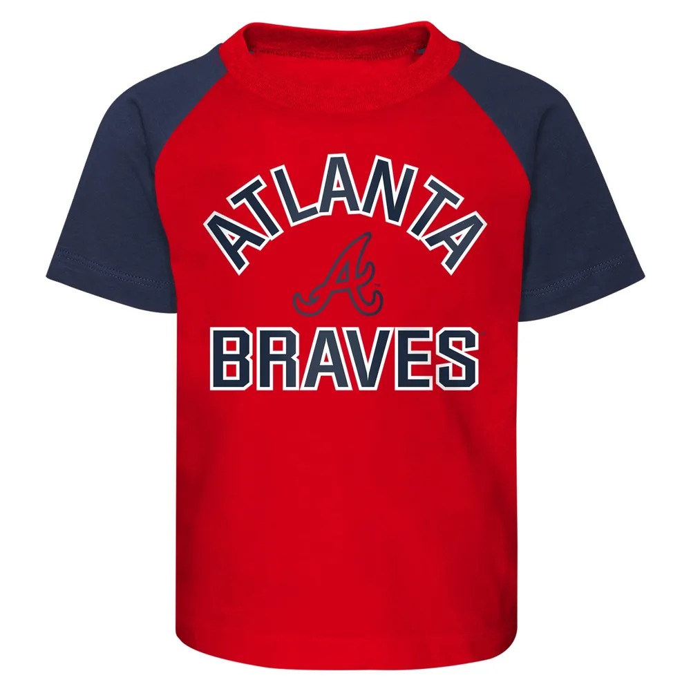 Outerstuff Toddler Red/Heather Gray Atlanta Braves Two-Piece Groundout  Baller Raglan T-Shirt & Shorts Set