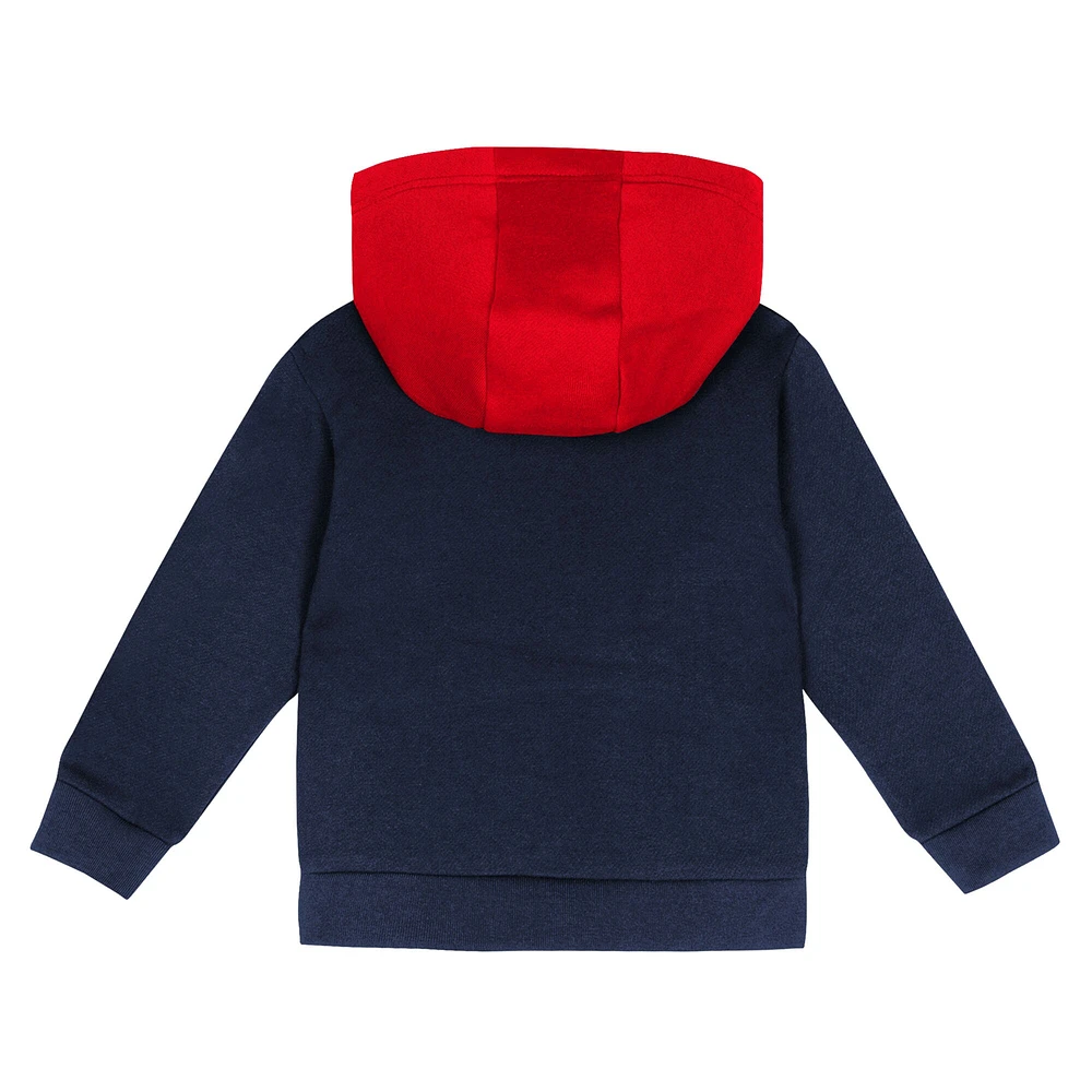 Ensemble sweat à capuche et pantalon de survêtement pour tout-petits rouge/bleu marine des Braves d'Atlanta