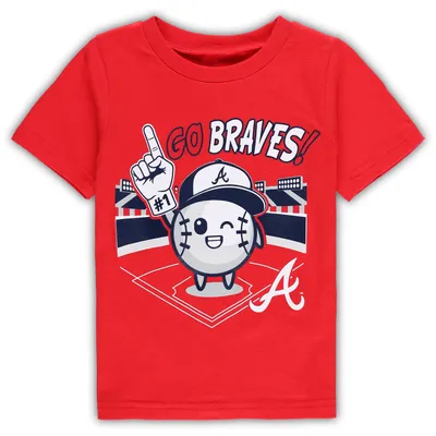 Atlanta Braves Toddler Ball Boy T-Shirt - Red