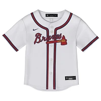 Toddler White Atlanta Braves Home Replica Jersey