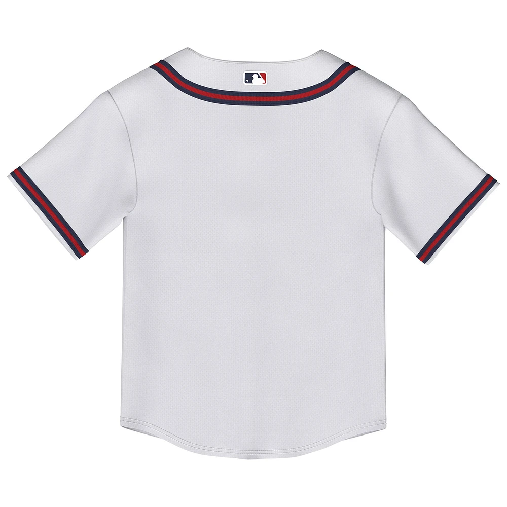 Toddler White Atlanta Braves Home Replica Jersey