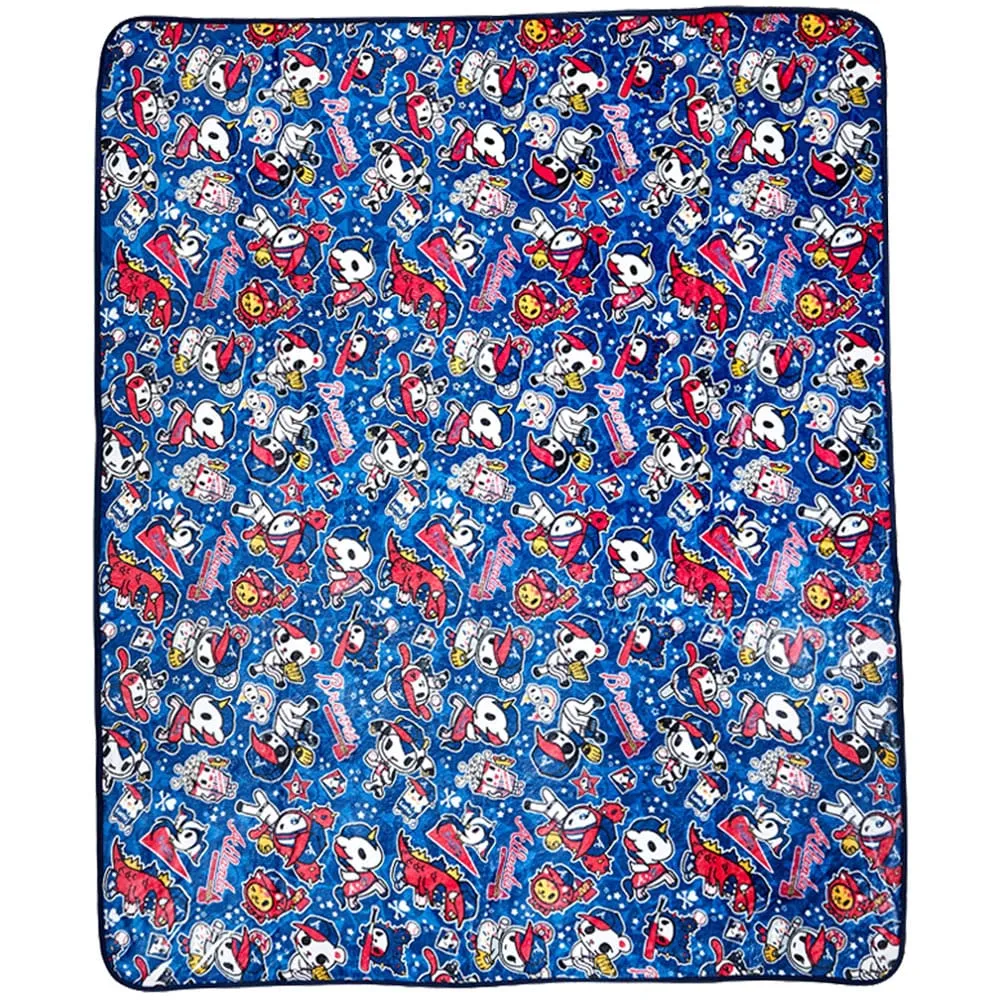 Tokidoki Atlanta Braves Couverture en peluche 152,4 x 127 cm