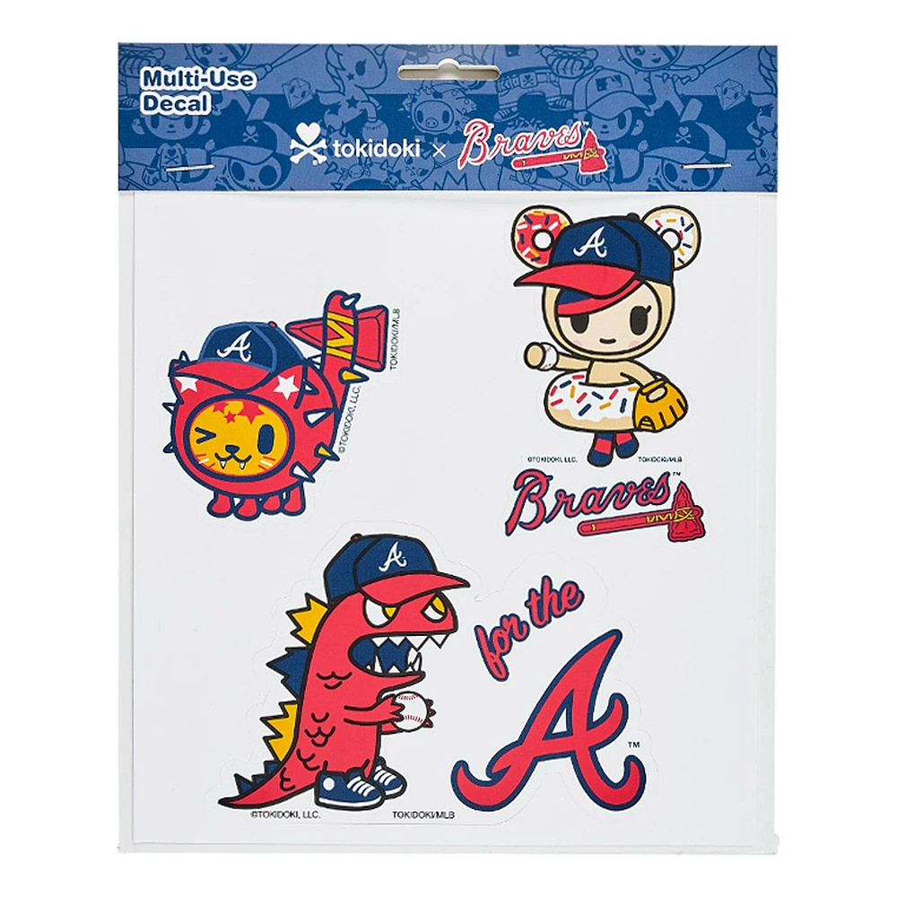 Lids Atlanta Braves Fathead 5-Piece Mini Decal Set