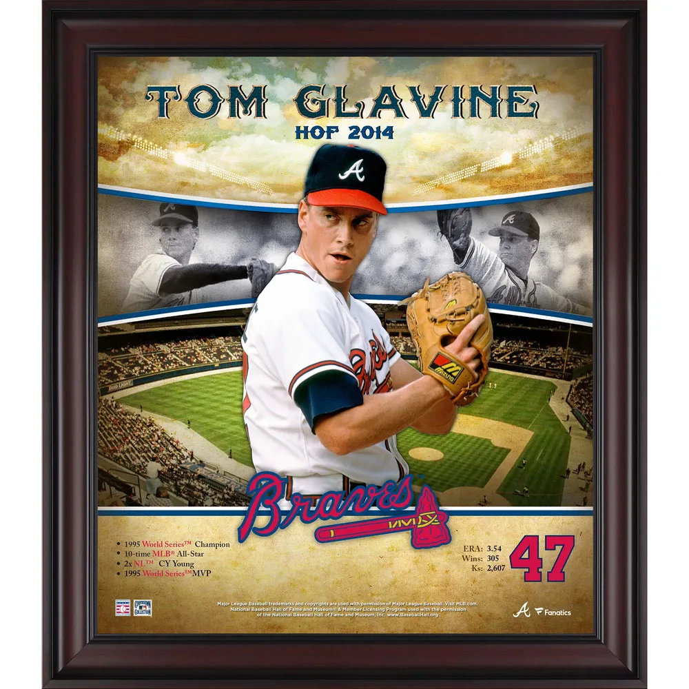 Lids Tom Glavine Atlanta Braves Fanatics Authentic Framed 15 x 17