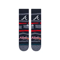 Chaussettes unisexes Stance Atlanta Braves Squeeze Tri-Blend Knit Crew