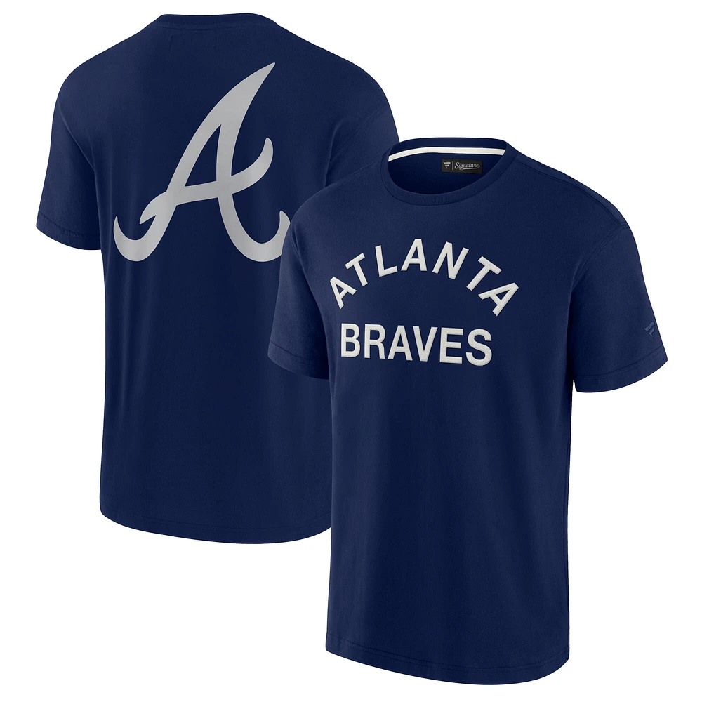 T-shirt unisexe Fanatics Navy Atlanta Braves Elements super doux à manches courtes