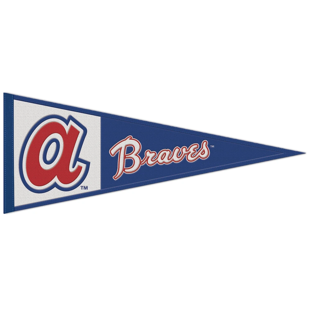 WinCraft Atlanta Braves 13" x 32" fanion logo rétro