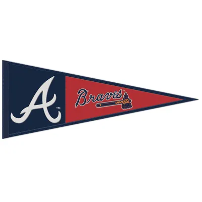 Fanion WinCraft Atlanta Braves en laine avec logo principal 13" x 32"