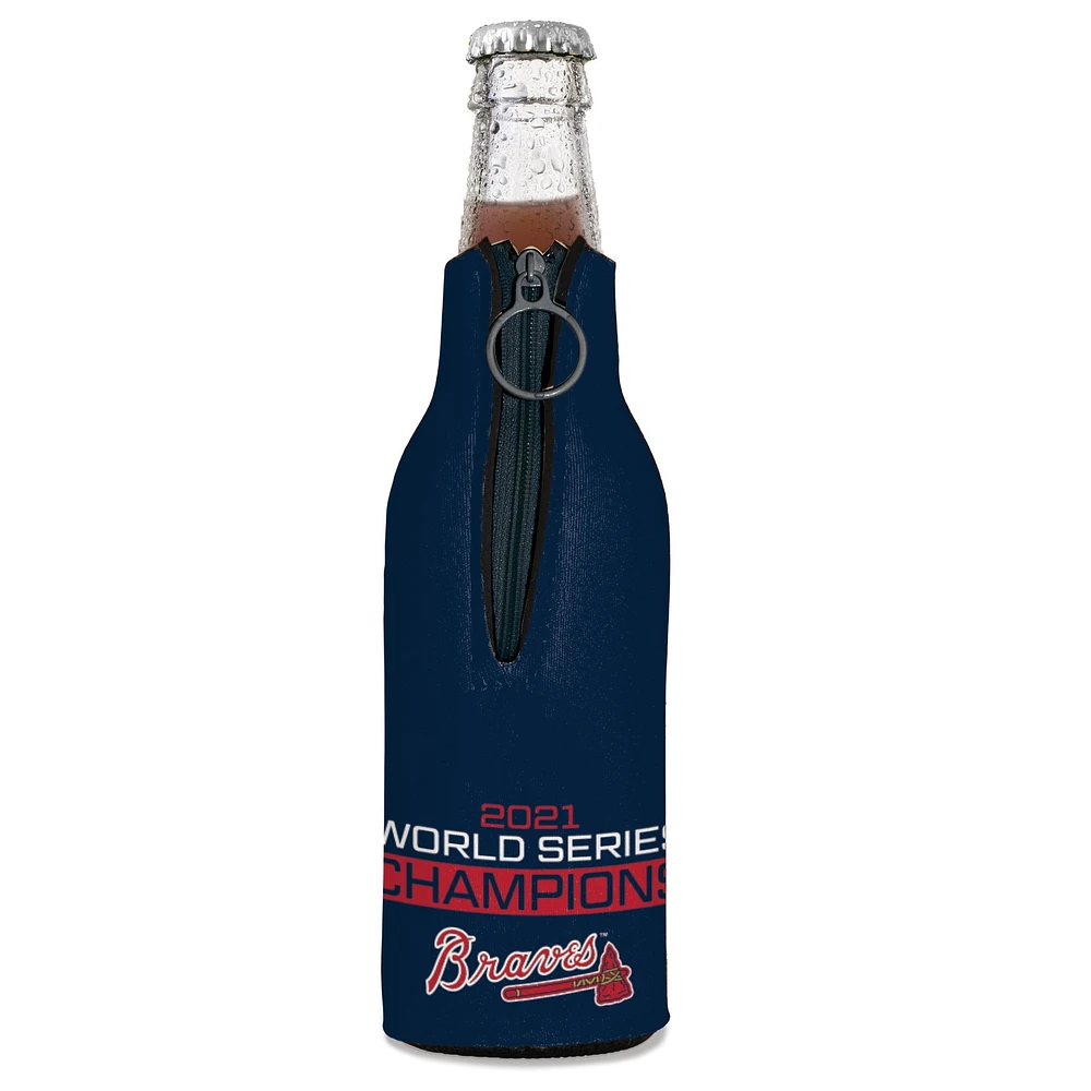 WinCraft Atlanta Braves Champions de la Série mondiale 2021 12oz. Refroidisseur de bouteilles