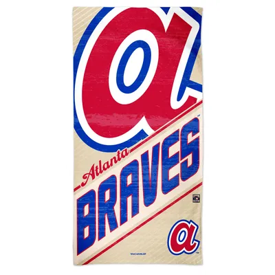 Serviette de plage WinCraft Atlanta Braves 30'' x 60'' Cooperstown Collection Spectra