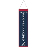 WinCraft Atlanta Braves 8" x 32" Bannière en laine avec slogan