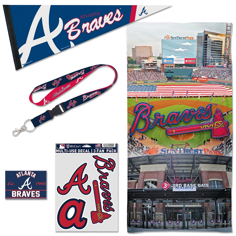 WinCraft Atlanta Braves House Fan Accessories Pack