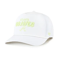 Women's '47  White Atlanta Braves Bright Side Adjustable Hitch Hat