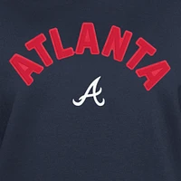 Women's New Era  Navy Atlanta Braves Game Day Color Pullover Sweatshirt