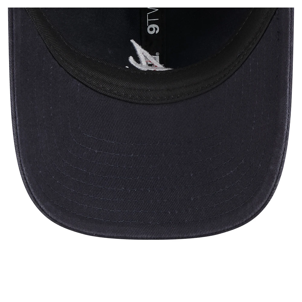 Women's New Era  Navy Atlanta Braves Preppy Team 9TWENTY Adjustable Hat